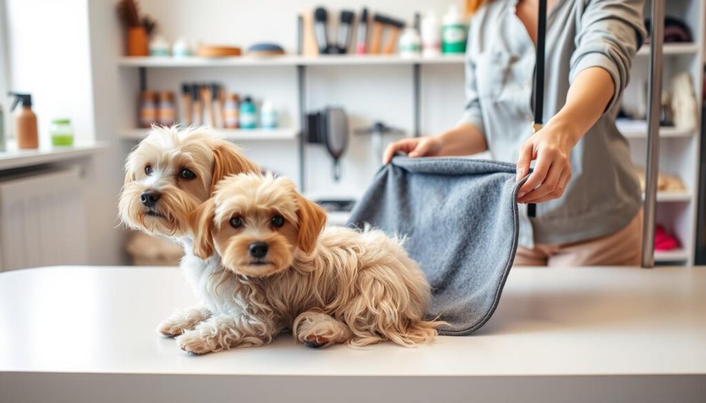 dog grooming mat removal
