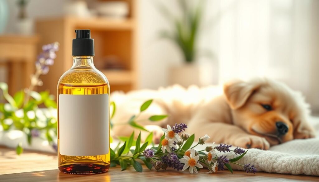 natural puppy grooming oil