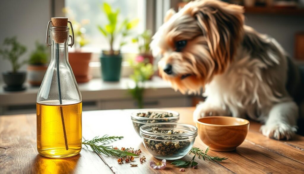 DIY herbal dog hair treatments