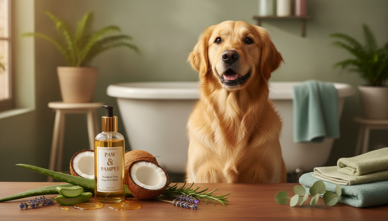 Paraben-Free Dog Hair Oil for Healthy Shiny Coats