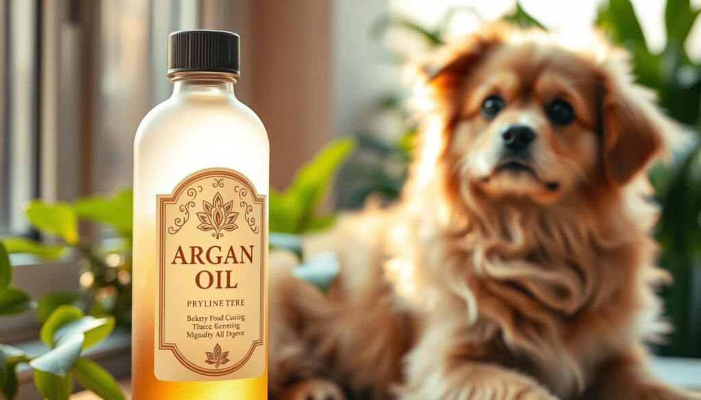 Argan oil for dog coat